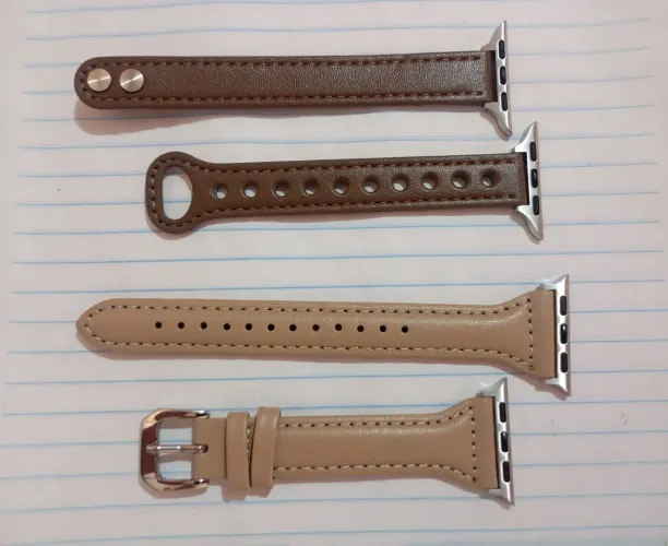 Kit 2 pulseiras de couro para Smartwatch 38/40 e 41mm.