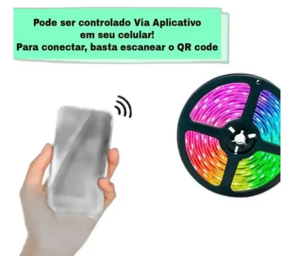 Fita Led Rgb Eletro 5m Controle