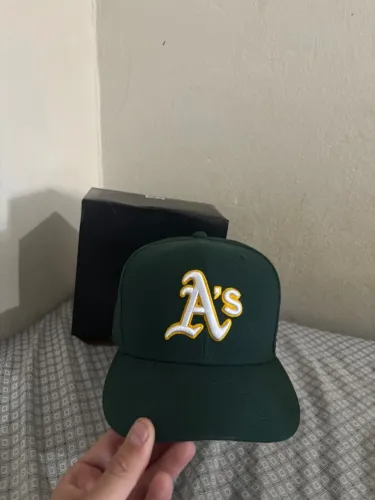 Boné New Era 59FIFTY aba curva Oakland Athletics novo original 