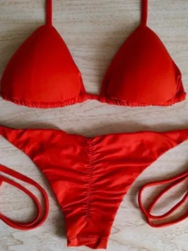 Biquíni cortininha VERMELHO