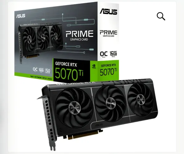 Placa De Vídeo Asus Geforce RTX 5070 Ti Prime Oc 16gb Gddr7 256bits - Prime-RTX5070ti-016g