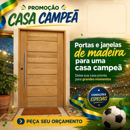 Porta de madeira faça um golaço nesta copa compre na melhor!