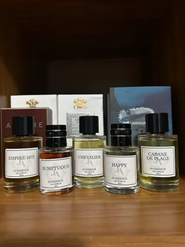 Kit 5 perfumes JA essence (3 de 100ml 2 de 50)