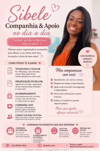 Sibele | Companhia & Apoio no Dia a Dia