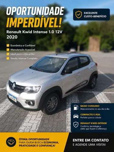 Renault Kwid Intense 1.0 Flex 12V 5P Mec. 2020