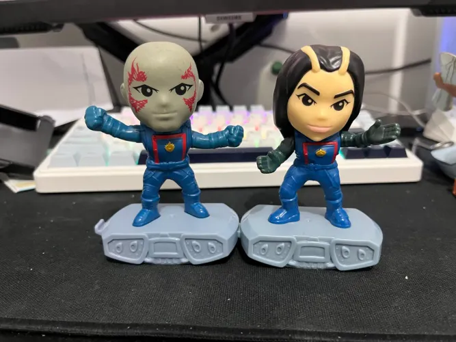 2 Bonecos Guardiões Da Galáxia 3 - McLanche Feliz Marvel
