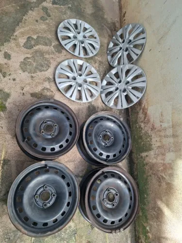 4 RODAS DE AÇO ARO 15 POL. GOL, VOYAGE, SAVEIRO, ETC. TODA LINHA VOLKSWAGEN
