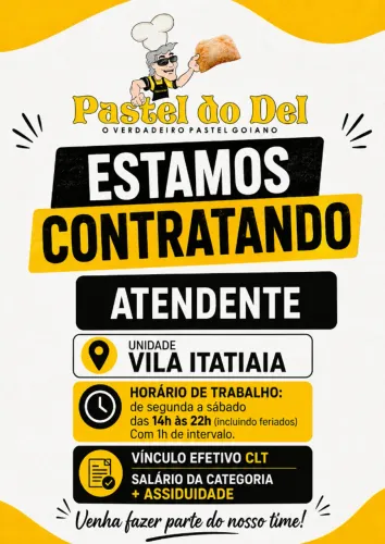 Vagas para atendente 
