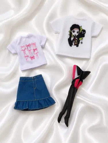 Lote Roupas Barbie Cherry Style + Saia RBD