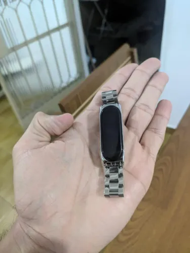 Pulseira em Aço Inox para Xiaomi Mi Band 4 e Mi Band 5 - Prata