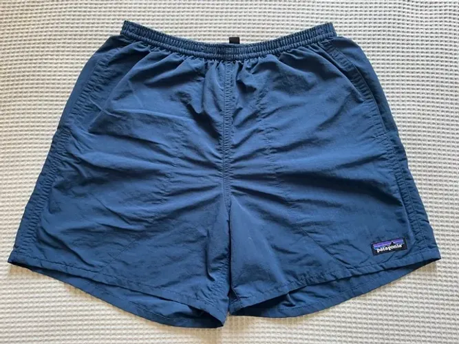 shorts masculino patagonia azul c elástico original lindo 38