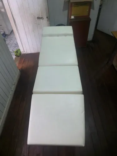 Maca Reclinável 3 Posições Estética Sobrancelha Maquiagem Massagem Tattoo cor Branco