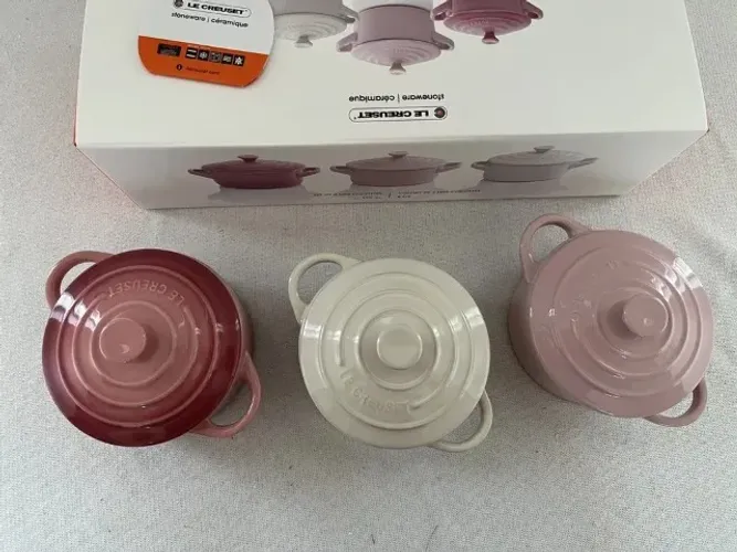 Set Cocottes Rosa Quartzo, Algodão & Sugar Pink Le Creuset