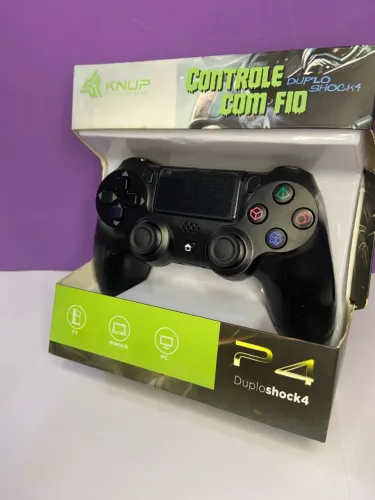 Controle Joystick com Fio para Ps4 KNUP an4