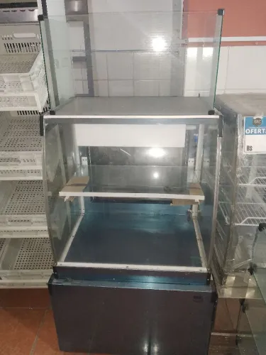 Vitrine Caixa Inox 80cm