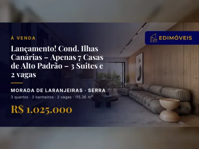 Casa 3 suítes em Morada de Laranjeiras, acabamento de alto padrão e 2 vagas