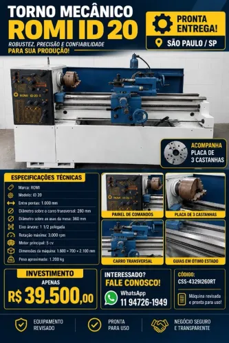 Fresa e torno
