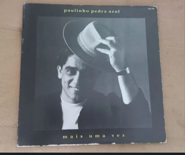 LP disco de vinil Paulinho Pedra Azul mais uma vez c/ encarte MPB rádio toca disco vitrola