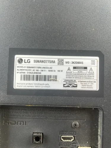TV LG 55 - DISPLAY QUEBRADO