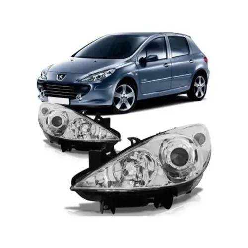 Farol Esquerdo Peugeot 307 2006 a 2012 ELÉTRICO C/MOTOR TYC