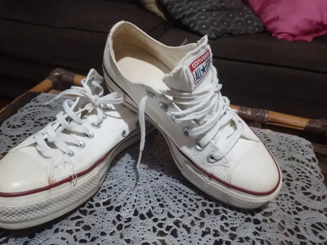 Tênis All Star Converse Branco plataforna