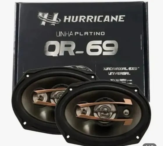 6x9 Hurricane 300wrms + par 6 polegadas Hurricane