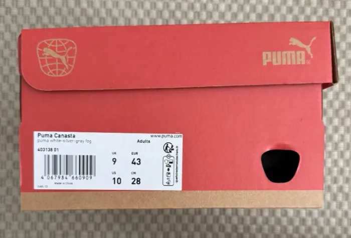 Modelo: Puma Canasta (Unissex) TAMANHO: EUR: 43 BRA: 41