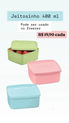 Pote Tupperware Jeitosinho 400ml