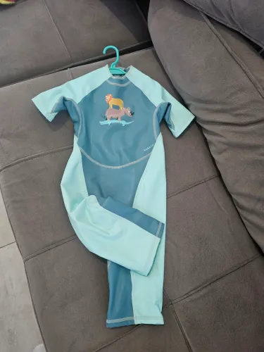 Macacão infantil de Natação UV50 Nabaiji Verde
