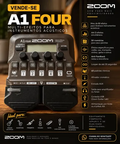 PEDALEIRA PARA INSTRUMENTOS ACÚSTICOS