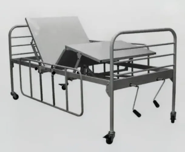Cama Hospitalar com 2 Movimentos (Manivelas) - Excelente Estado e Fácil de Transportar