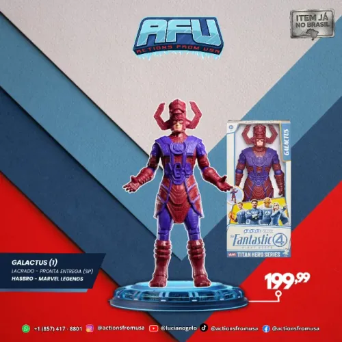 Galactus 30 CM Quarteto Fantástico Hasbro Titan Her
