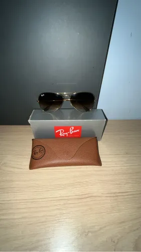 Óculos Ray-Ban Aviador Original Dourado - Seminovo + Estojo Original