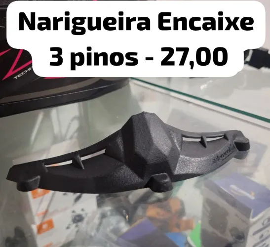Narigueira Fw3, LS2 Encaixe 3 pinos