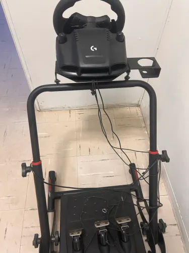 Volante g29 com pedal mais cockpit extreme