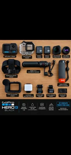 GoPro HERO 13 Black + Kit Completo - Qualidade Profissional