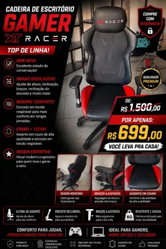 Cadeira gamer semi nova