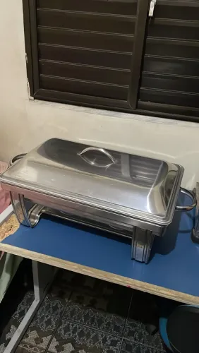 Rechaud Retangular 9 Litros Buffet Inox 1 Cuba
