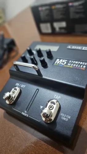 Pedal Line 6 M5 - Na Caixa, C/ Fonte Original e Manual