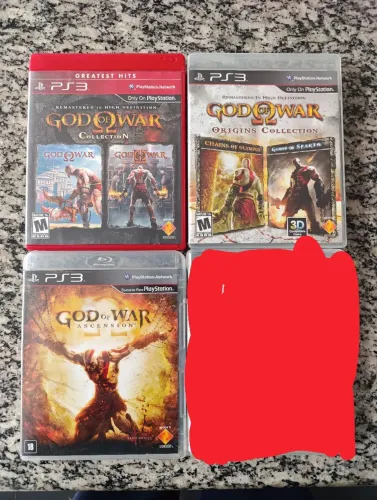 3 jogos de PS 3 - God of War Origns, Collection e Ascension