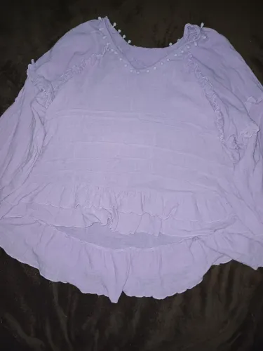 blusa yacamim boho lilás tamanho M