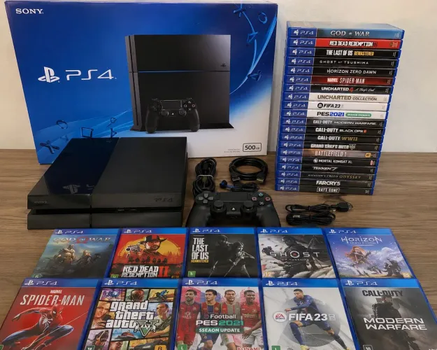 PlayStation 4 vários jogos tops 