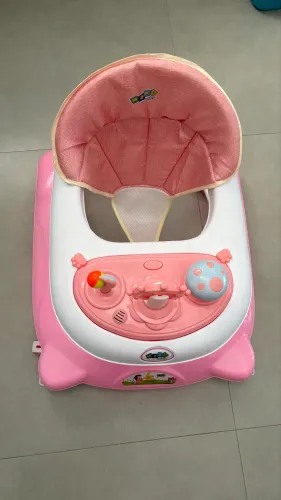 Andador Infantil Musical para Bebê Maxi Baby La Bamba Cor Rosa