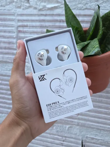 Fone de Ouvido KZ EDX PRO - Branco Exclusivo