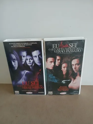 Fitas Vhs Eu Sei e Eu Ainda Sei O Que Vocês Fizeram no Verão Passado - Dublados