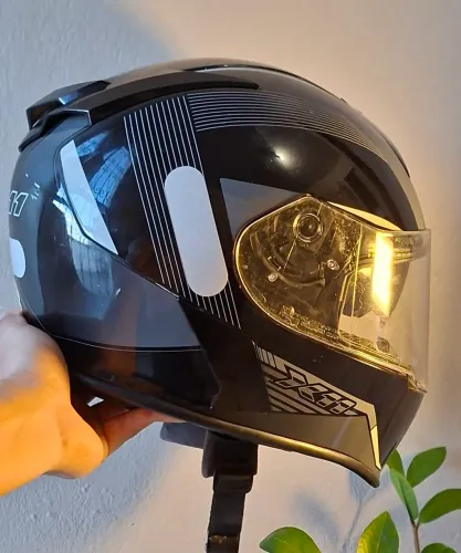 Capacete X11 HEVO Black/Gray - USADO EXCELENTE