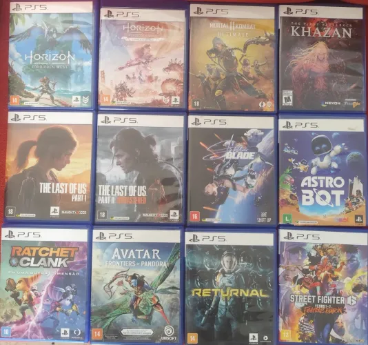 Jogos originais para Playstation 5.