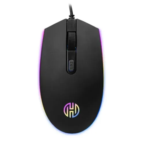 Mouse Gamer Hoopson Black Bird GT-1200 LED RGB 2400 DPI Design Ergonômico