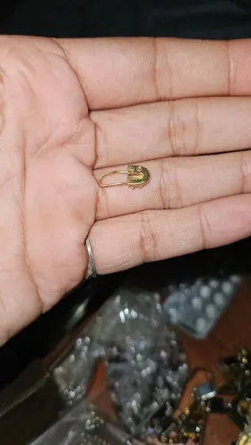 Alfinete de fralda ouro 18k