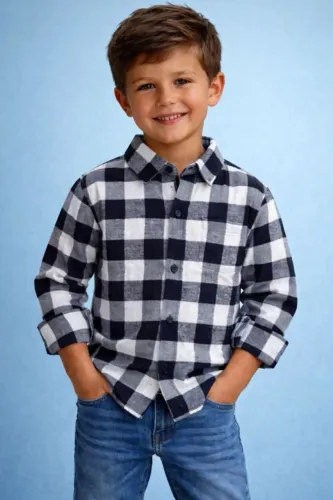 Camisas xadrez infantil e juvenil unisex estilo junina 